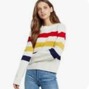 Rails Delia Calgary Stripe Sweater-Cashmere Blend sz XS